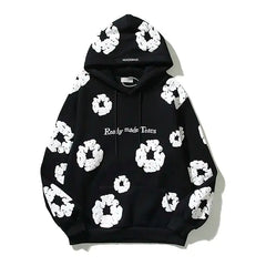 Retro Foam Kapok Embroidery Pullover Hoodies